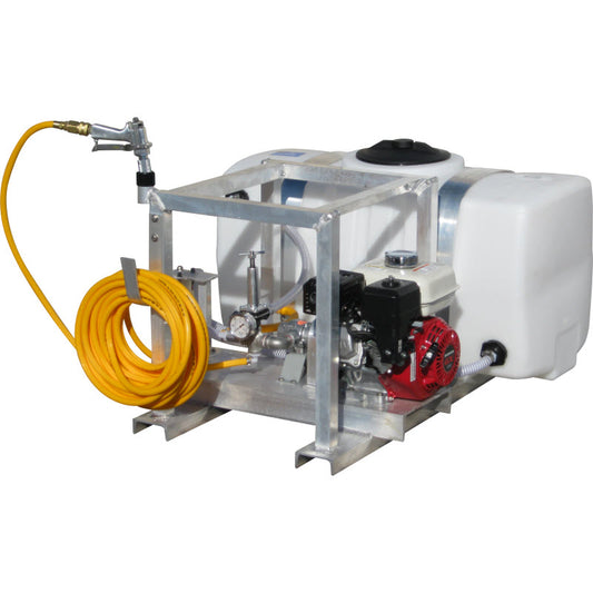 Kings 50 Gallon Skid Sprayer, 7 GPM, 150 PSI, Sliver Series Roller Pump, Honda GX160, Model KS50