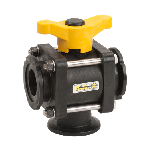 2" 3-Way Bottom Load Manifold Flanged Valve