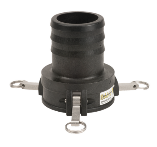 4" Female Coupler X 4" Hose Shank Poly Cam Lever Coupling