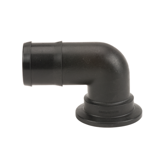 2" Flange X 2" 90° Hose Barb Elbow