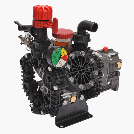 Annovi Reverberi AR45LFP-GR-GCI Polypropylene Diaphragm Pump with Gearbox and Regulator, 11.4 GPM, 290 PSI