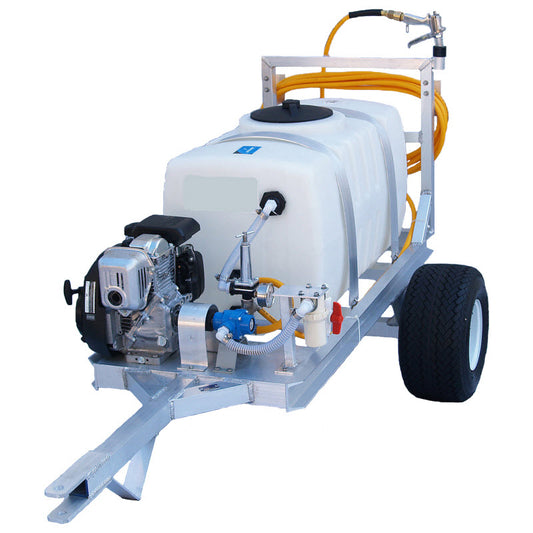 Kings 100 Gallon 2-Wheel Sprayer, 7 GPM, 150 PSI, Roller Pump, 5 HP Engine, Model KT100