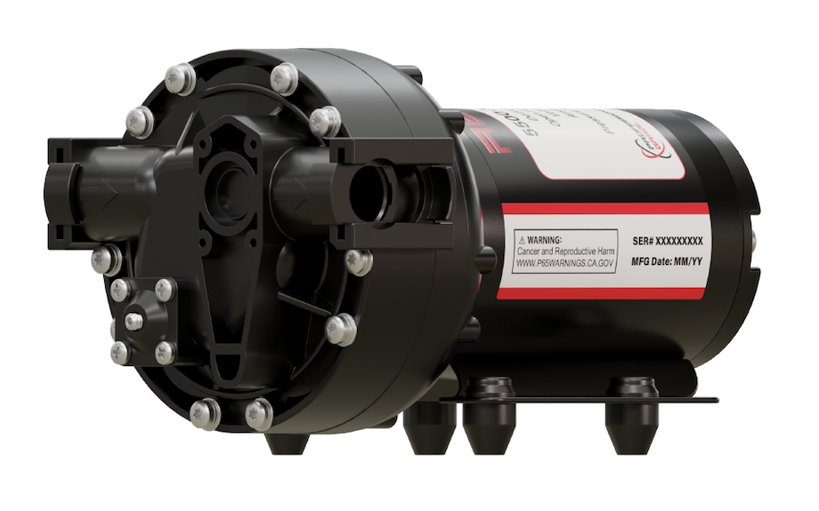 Remco 5516-2E1-63B Electric Diaphragm Pump (4GPM/60PSI, Bypass)