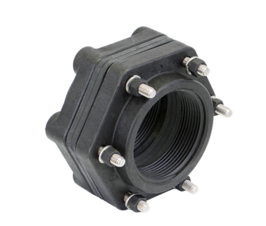 3" X 3" Threaded Bolted Tank Flange with EPDM Gasket
