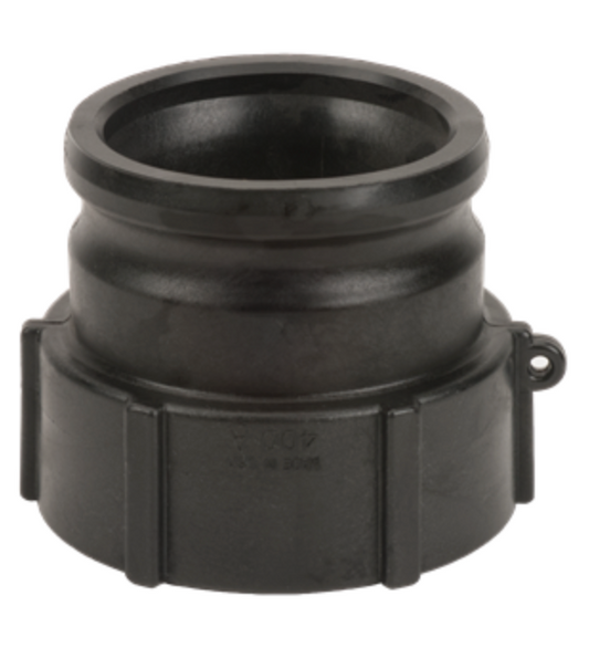 4" Male Adapter X 4" Female Thread Poly Cam Lever Coupling