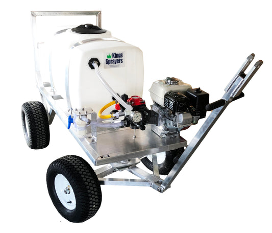 Kings 50 Gallon 4-Wheel Sprayer, 6.5 GPM, 362 PSI, Diaphragm Pump, Honda GX160, Model K4C50