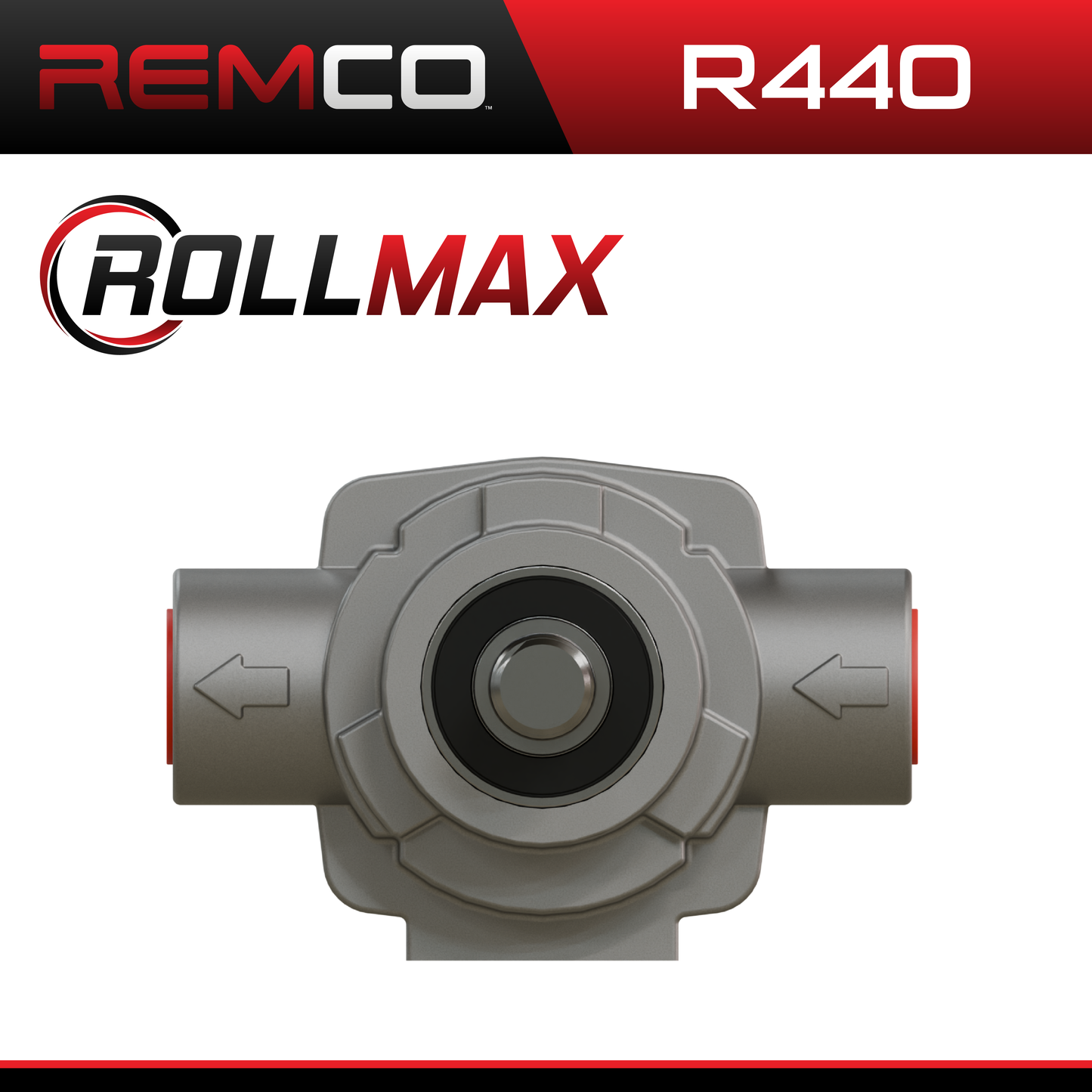 Remco R440SS RollMax 4 Roller Pump, Stainless Steel, CW Rotation with 5/8" Shaft