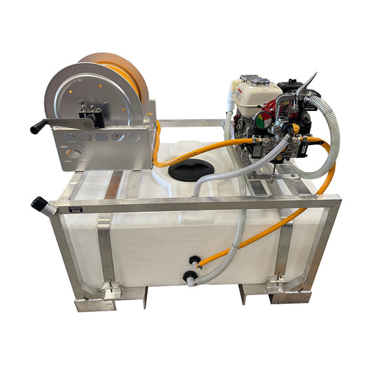 Kings 100 Gallon UTV Skid Sprayer, 9.6 GPM, 580 PSI, Diaphragm Pump, Honda GX160, Manual Hose Reel, Model KS100