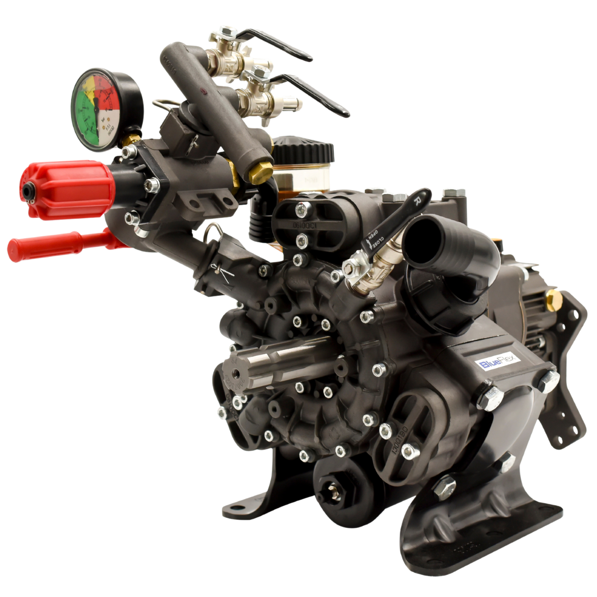 Hypro D813GRGI Diaphragm Pump with Gearbox and Regulator, 21.1 GPM, 725 PSI