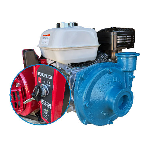 John Blue CS-155RG-6HE Cast Iron Centrifugal Spray Pump W/ Honda GX200 Electric Start Engine
