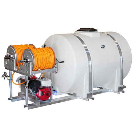Kings Sprayers 535 Gallon Skid Sprayer with 15 gpm Diaphragm Pump and Dual Manual Hose Reels