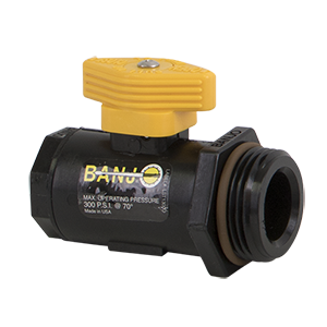 1/2" Female x 1" Male NPT Poly Locking Micro Valve