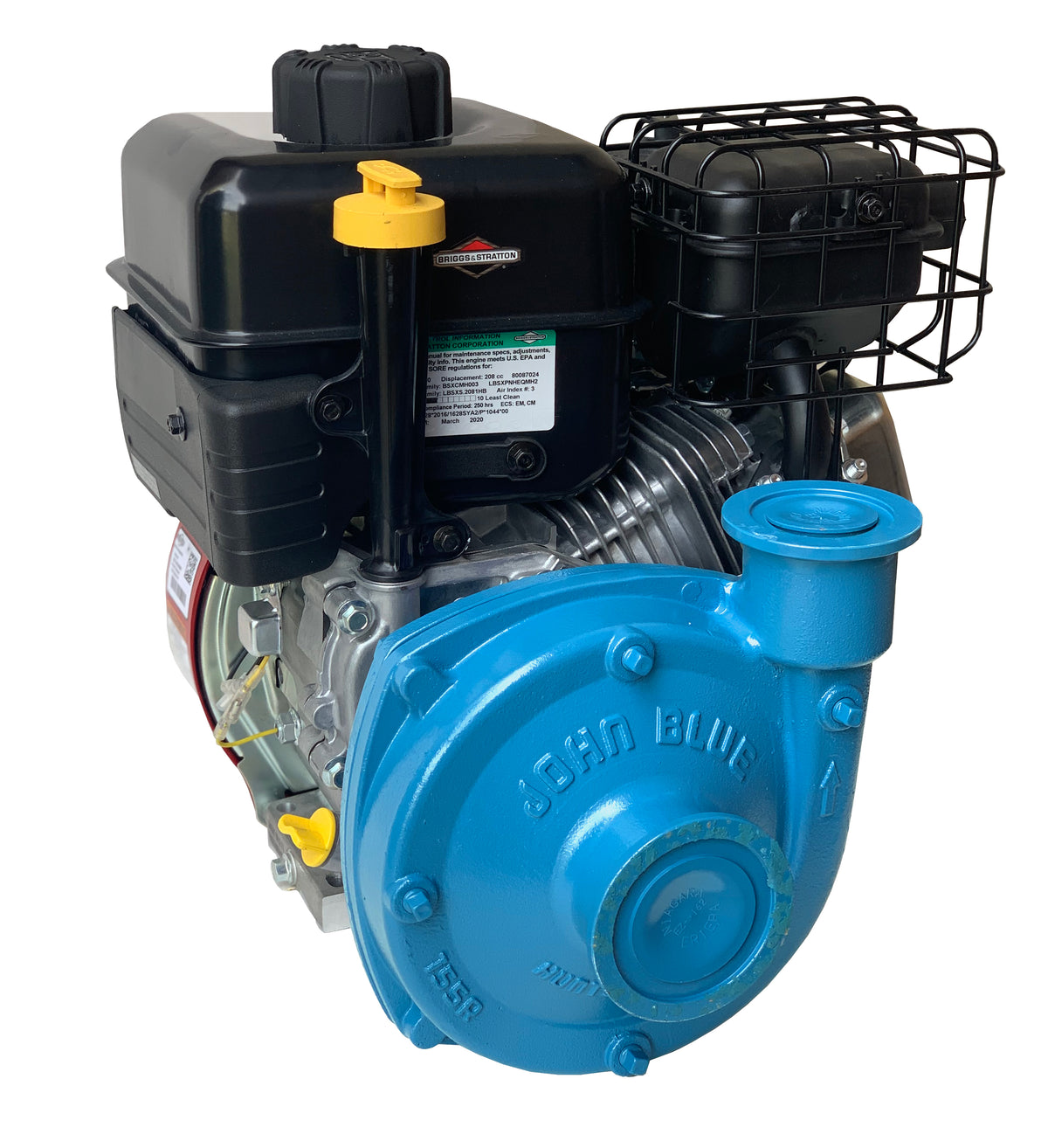 John Blue CS-155RG-6B Cast Iron Centrifugal Spray Pump W/ 6 HP Briggs Pro Engine