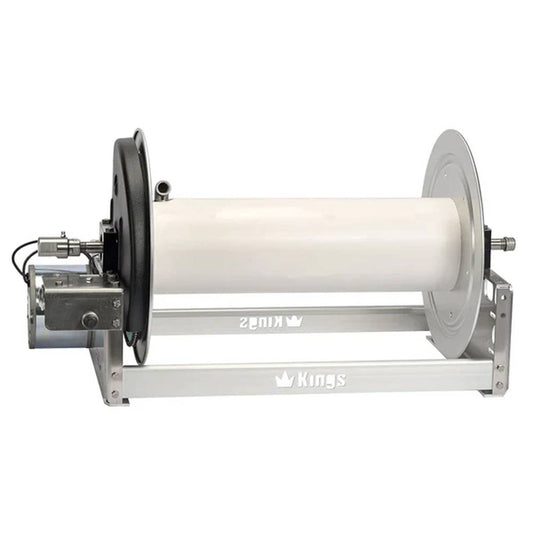 KR1A18E Kings 18" Aluminum Electric Hose Reel with Stainless Steel Manifold