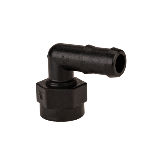 1" 90° Female Thread x 1" Hose Barb