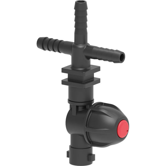 413232 Single Outlet Triple Barb Nozzle Body for Dry Boom - Side Mount DCV - 1/2" Barbs - Arag