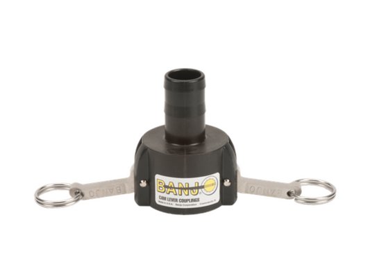 1½" Female Coupler X 1¼" Hose Shank Poly Cam Lever Coupling