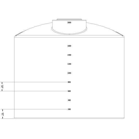 Norwesco 2000 Gallon Vertical Storage Tank