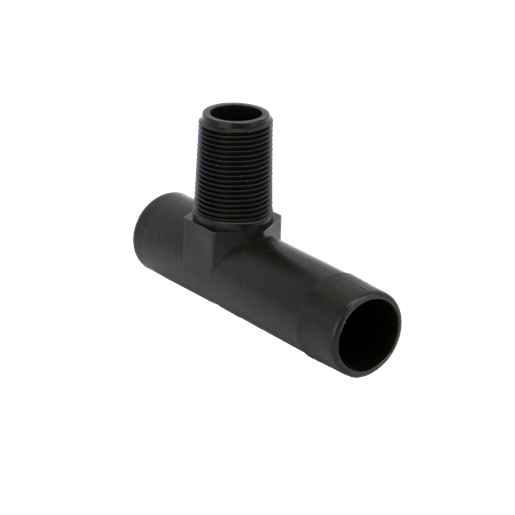 1-1/2" x 1" 90° Poly Hose Barb Elbow