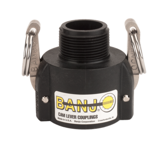 1-½" Female Coupler X 1-¼" Male Thread Poly Cam Lever
