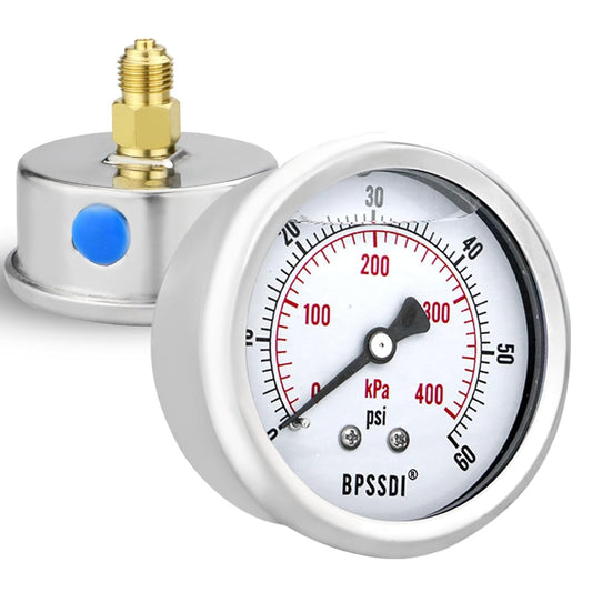 0-60 PSI Pressure Gauge (Back Mount)