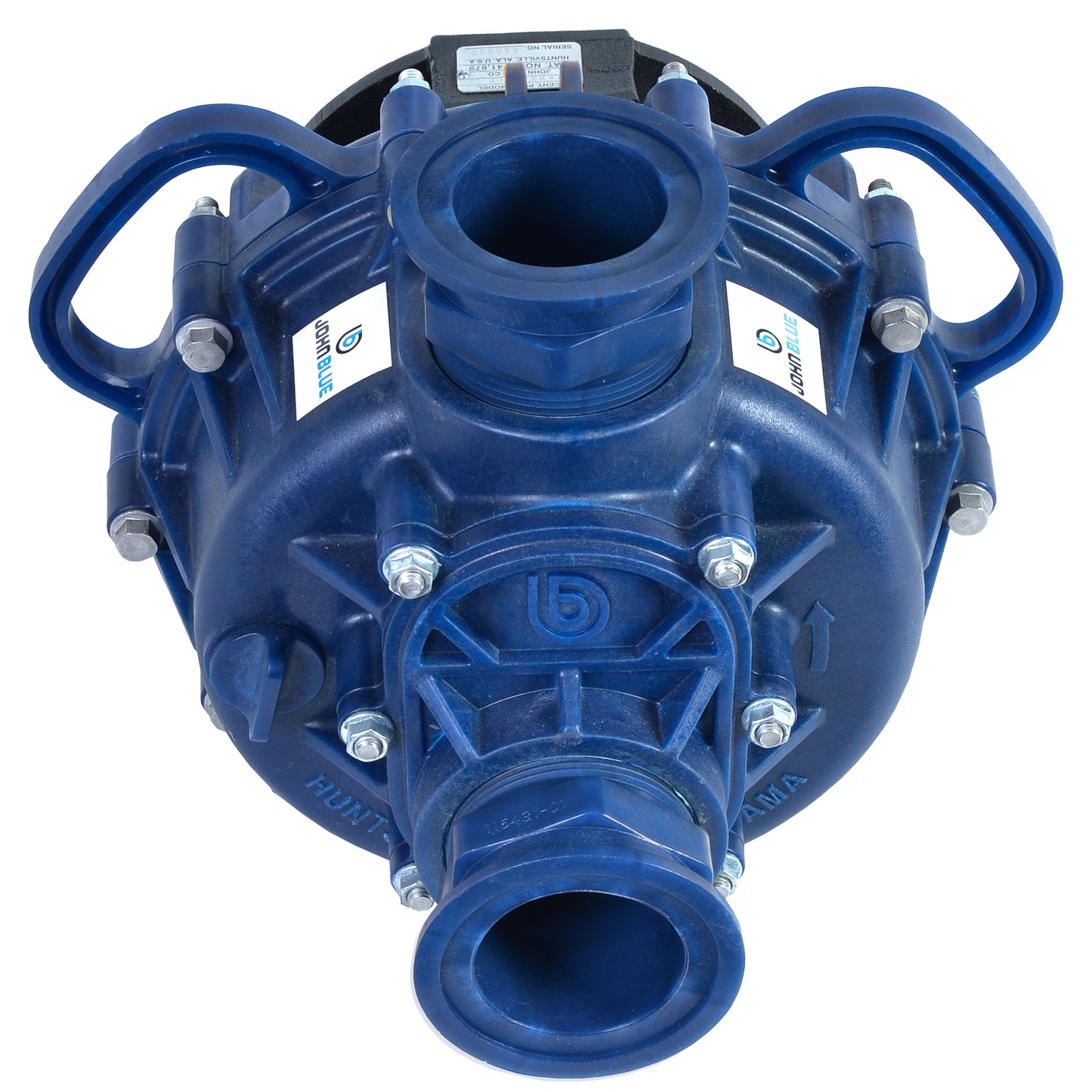 John Blue PSP-3340-BSFLG 3" Flanged Poly Self-Priming Centrifugal Pump for 1" Shaft
