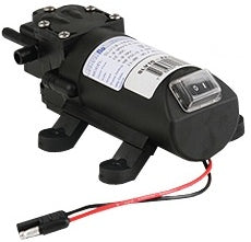 SLV10-AA48 Automatic Demand 12V Diaphragm Pump with On/Off Switch & 2 Pin Connector 91 GPM, 30 PSI)
