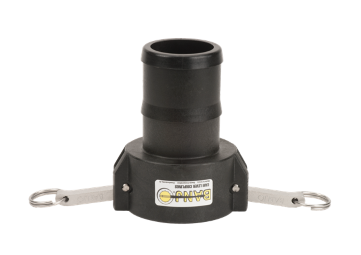 3" Female Coupler X 3" Hose Shank Poly Cam Lever Coupling