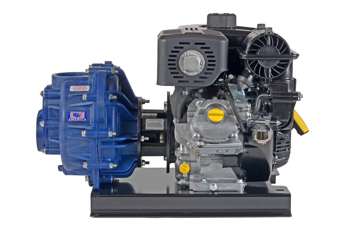 John Blue PSP-3340-G14VFLG 3" Flanged Poly Self-Priming Centrifugal Pump W/ 14 HP Electric Start Vanguard Engine