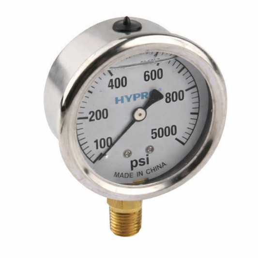 0-5000 PSI Pressure Gauge (Bottom Mount)