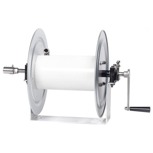 Kings 12" U-Frame Manual Hose Reel w/ Stainless Steel Manifold, Aluminum, 5000 PSI Rating, Model KR2A12