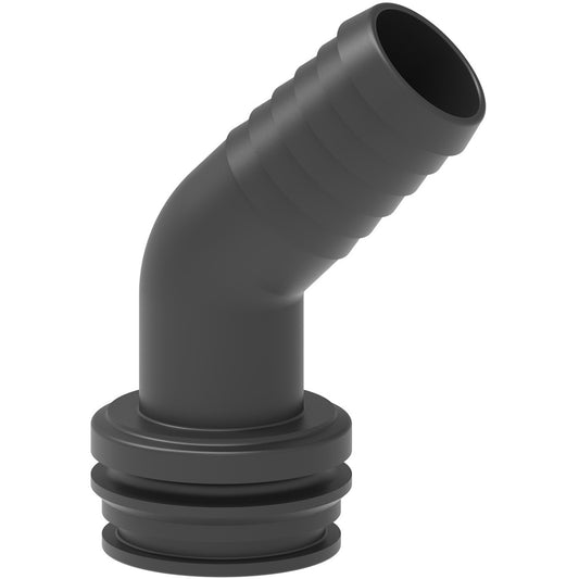 45° Elbow Hose Fitting 1" Hose Barb with Male Connection - Arag Fork Fitting T5