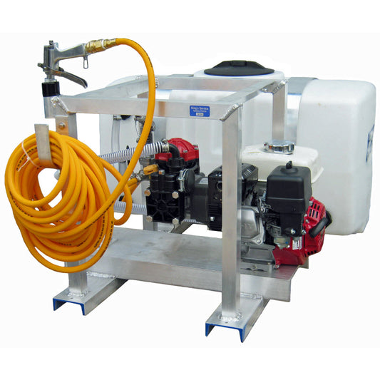 Kings 50 Gallon Skid Sprayer, 6.5 GPM, 362 PSI, Diaphragm Pump, Honda GX160, Model KS50