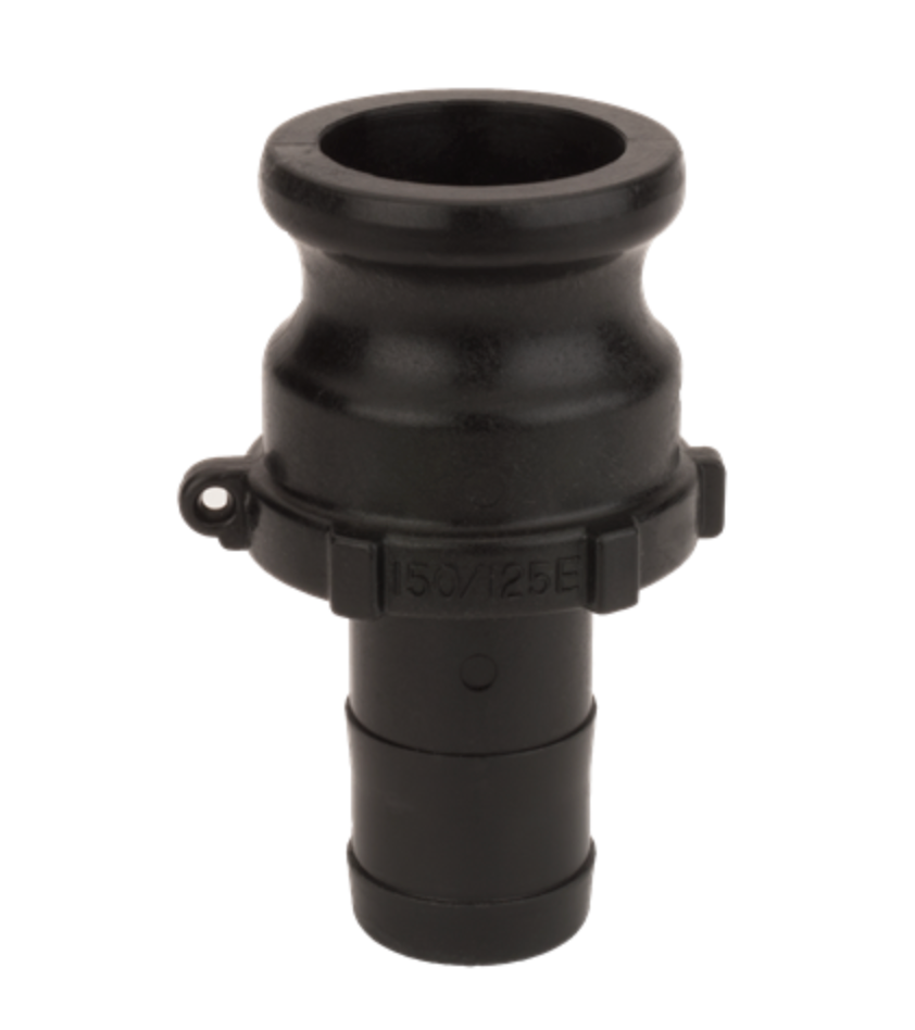 1-½" Male Adapter X 1-¼" Hose Shank Poly Cam Lever Coupling