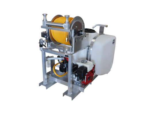 Kings 100 Gallon Skid Sprayer, 9.6 GPM, 580 PSI, Diaphragm Pump, Honda GX160 Electric Start, Electric Hose Reel, Model KS100