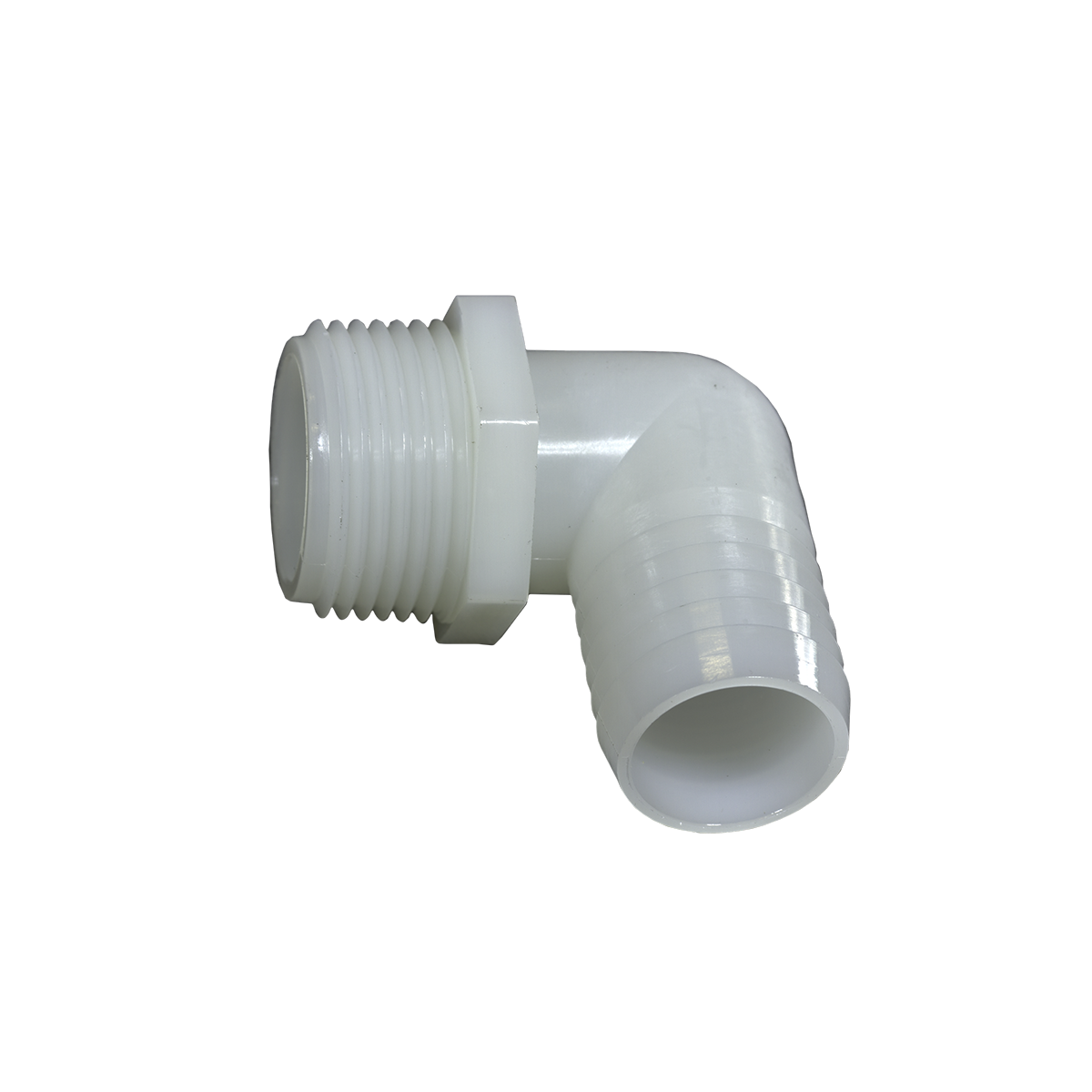 1-1/4" MNPT x 1-1/4" HB Nylon Elbow