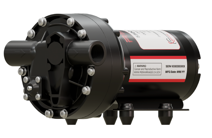 Remco 5534-2E1-63B Electric Diaphragm Pump (3.2GPM/60PSI, Bypass)