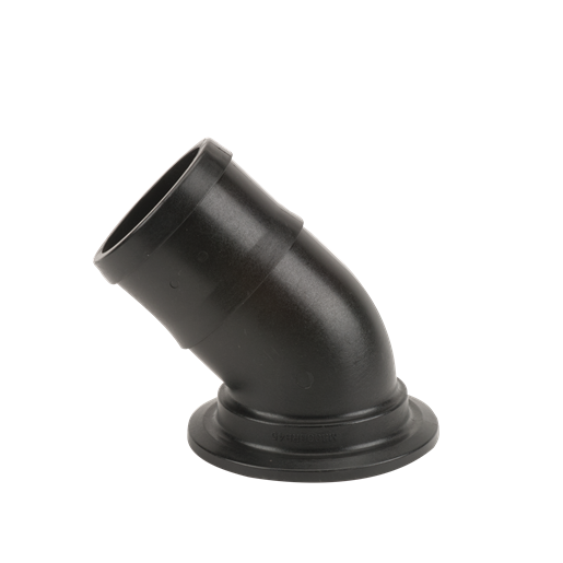 3" Flange X 3" 45° Hose Barb Elbow