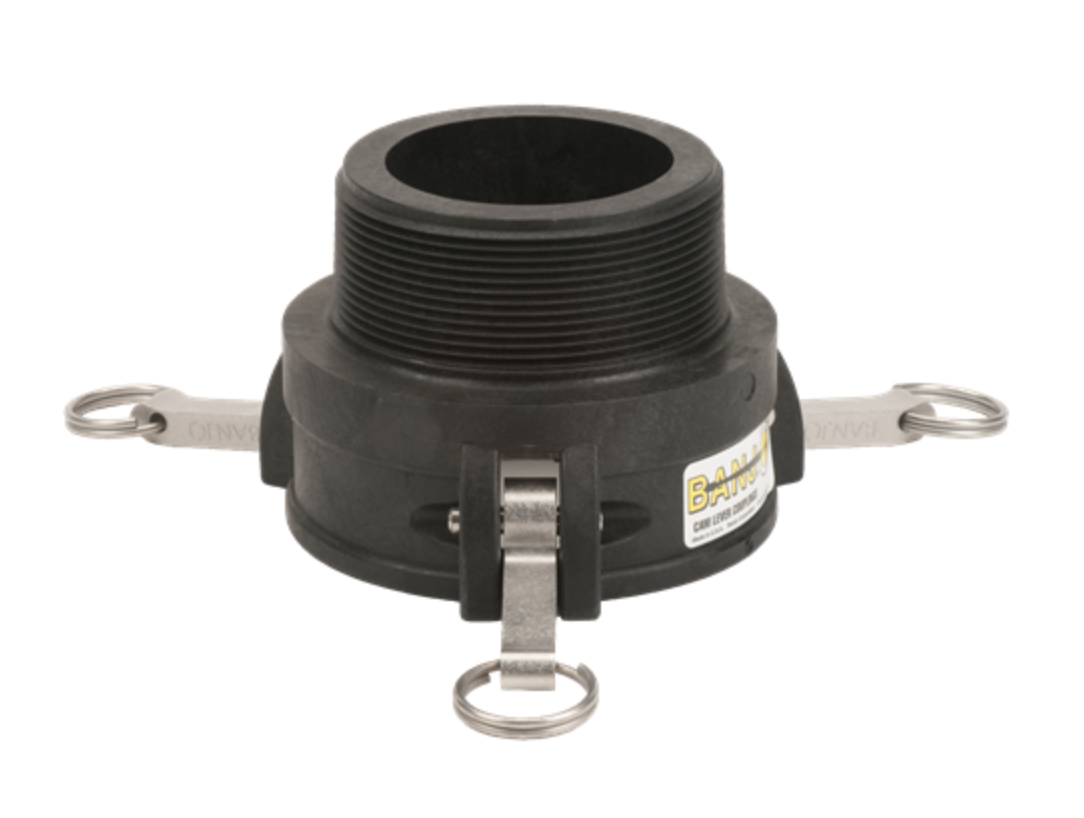 4" Female Coupler X 4" Male Thread Poly Cam Lever Coupling