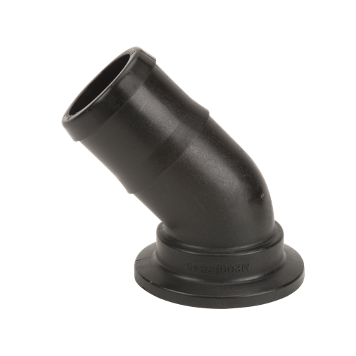 2" Flange x 2" Hose Barb - 45 Degree