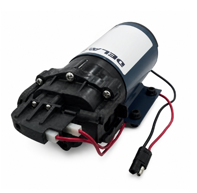 Delavan 7822FS-201-SBIP 12V Electric Diaphragm Pump, Automatic Demand, 2.2 gpm, 60 psi