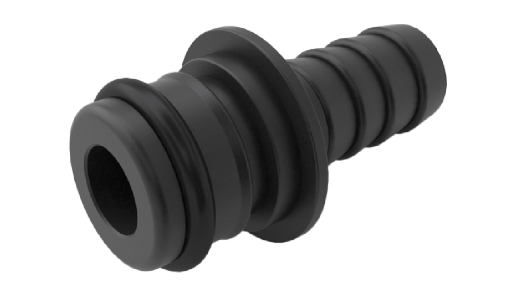 3/4" QA x 1/2" HB Straight Fitting w/ O-Ring