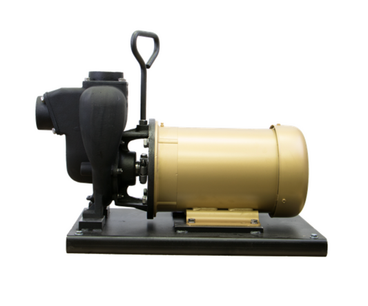 2" Cast Iron Centrifugal Pump with 5.0 HP Three Phase Electric Motor