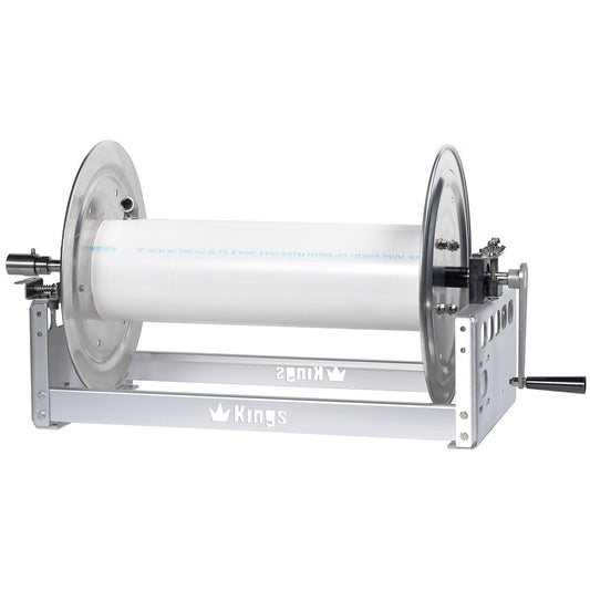 Kings 22" Manual Hose Reel w/ Stainless Steel Manifold, Aluminum, 5000 PSI Rating, Model KR1A22