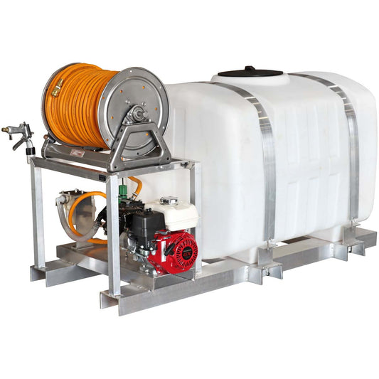 Kings Steel Sprayers 200 Gallon Skid Sprayer with 10 gpm Diaphragm Pump & Electric Hose Reel