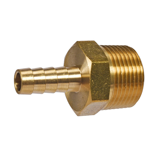 3/4" MNPT x 3/8" Brass Hose Barb