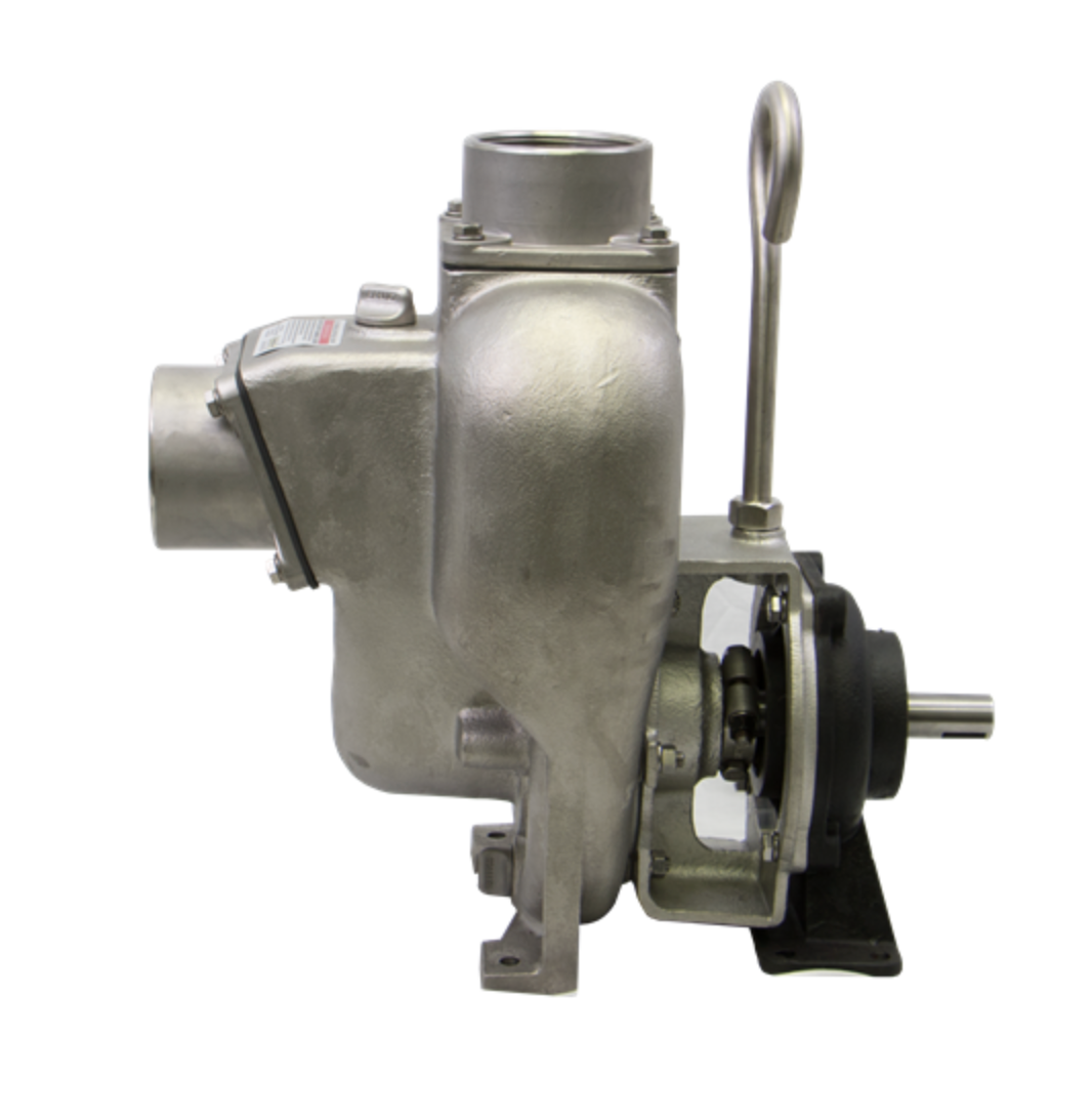 3" Stainless Steel Centrifugal Pump with Bearing Pedestal and 1" Straight Shaft