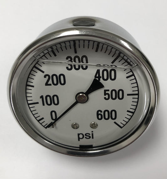 0-6000 PSI Pressure Gauge (Back Mount)