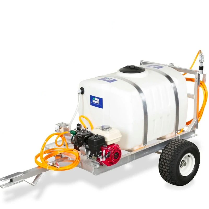 Kings Sprayers 100 Gallon 2-Wheel Sprayer with 6 gpm Diaphragm Pump and Boomless Nozzle