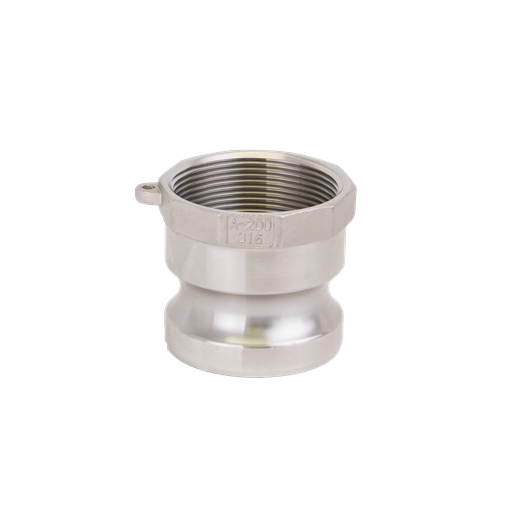 2" Male Adapter x 2" Female Thread Stainless Steel